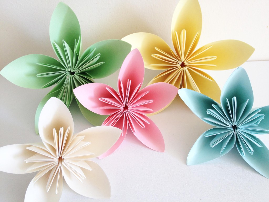 DIY & fleurs origami