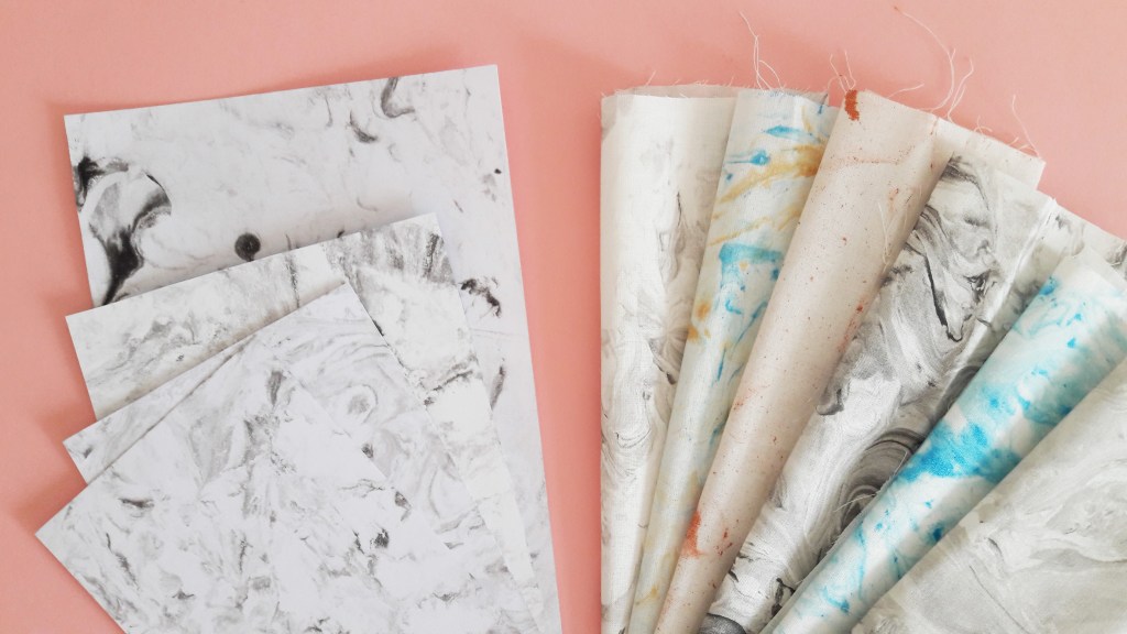 DIY & Papier/Tissu&nbsp;marbrés