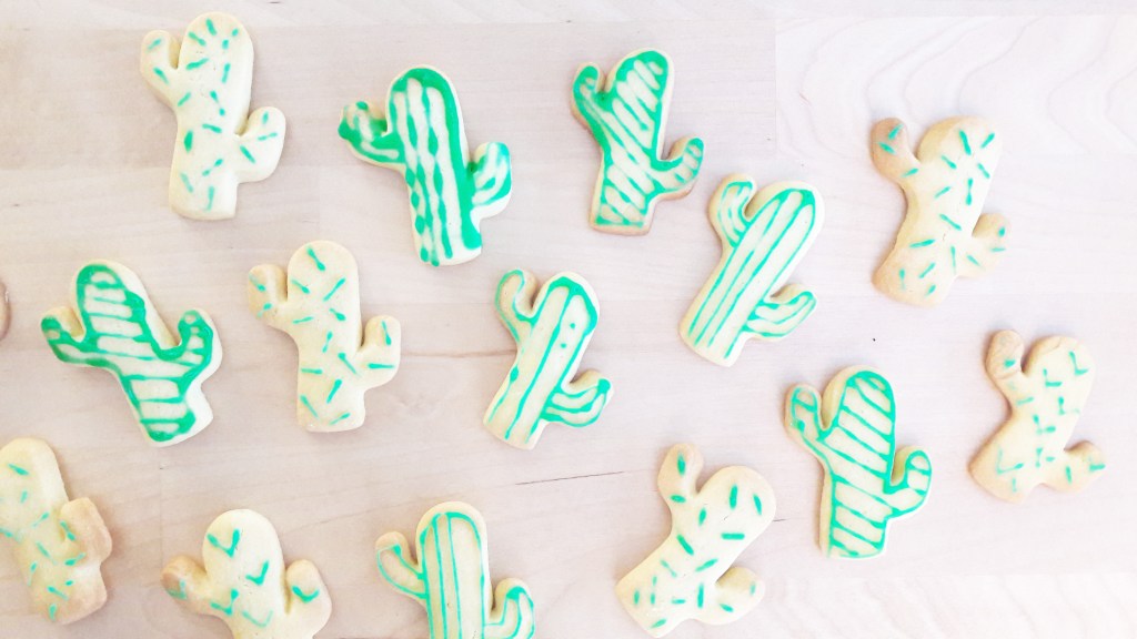 Recette & Petits biscuits&nbsp;cactus