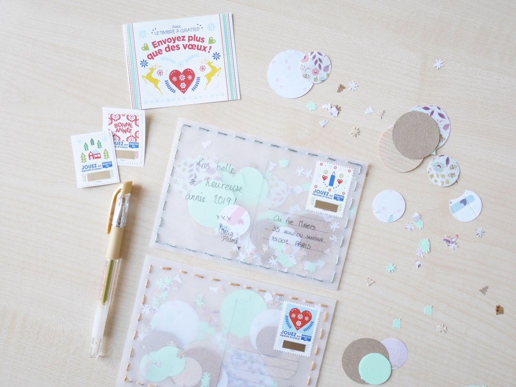 DIY & Carte de voeux&nbsp;confettis