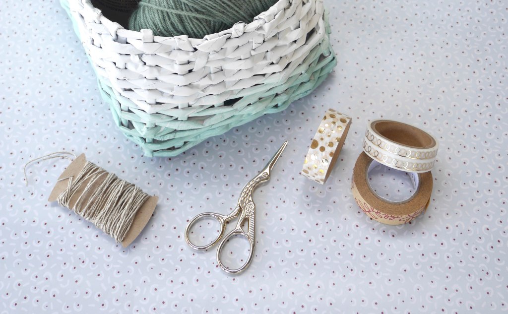 DIY & Panier tressé 100%&nbsp;récup&rsquo;