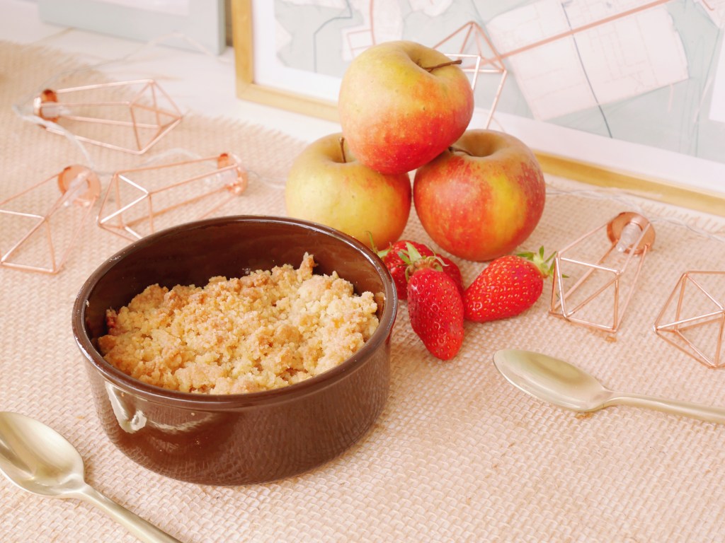 Recette & Crumble&nbsp;Pomme-Fraise