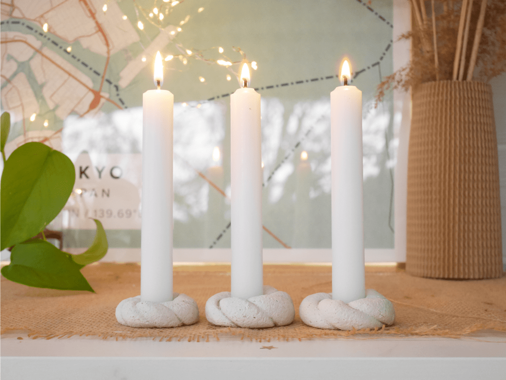 Jour 16 • DIY & Bougeoirs de Noël en pâte à&nbsp;sel