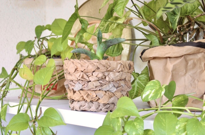 DIY & Cache-pot en papier&nbsp;(récup&rsquo;)