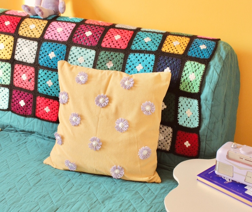 DIY & Coussin custom’ (édition fleurs)